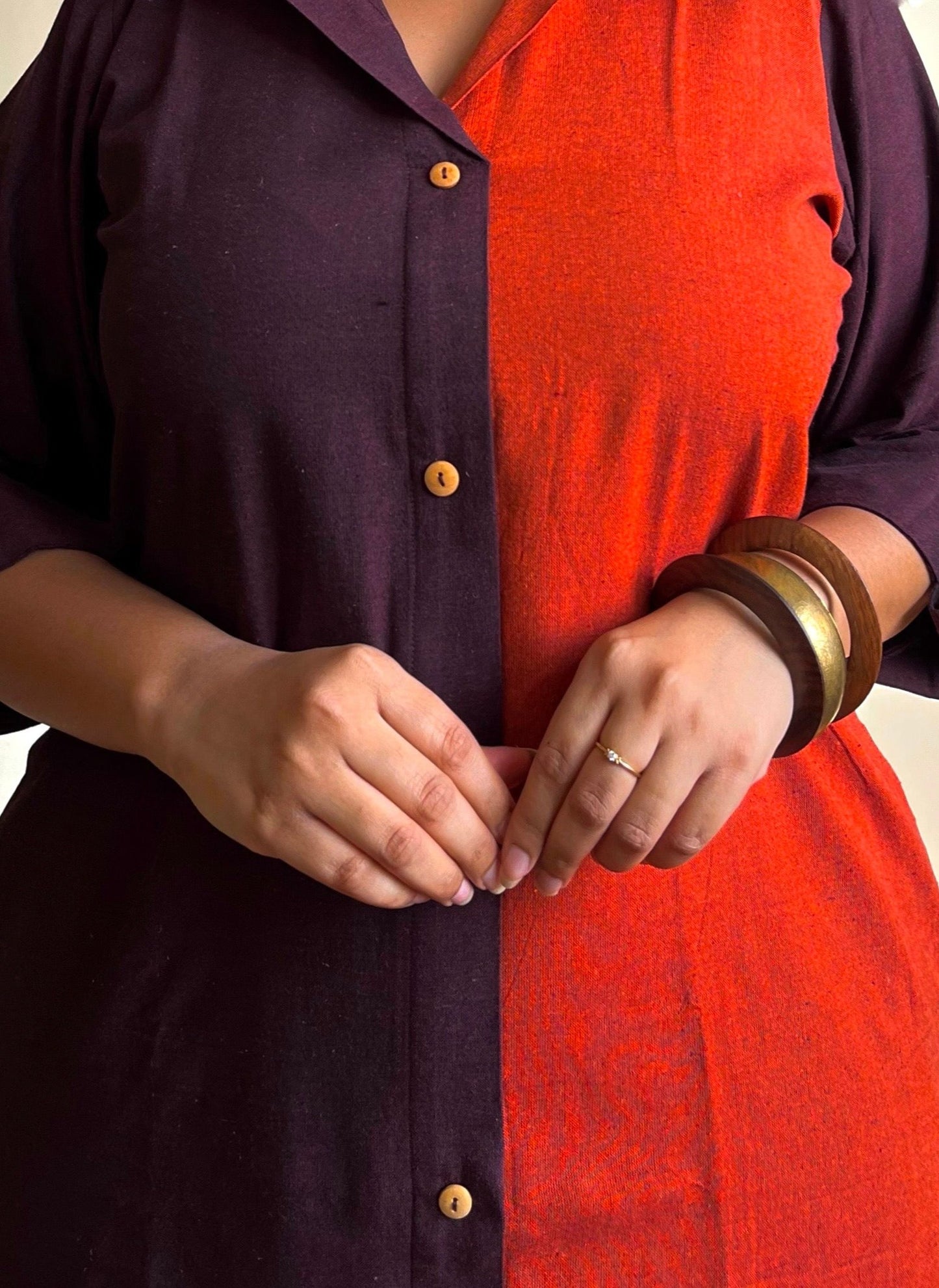 Autumn Sunset Shirt Dress (S)