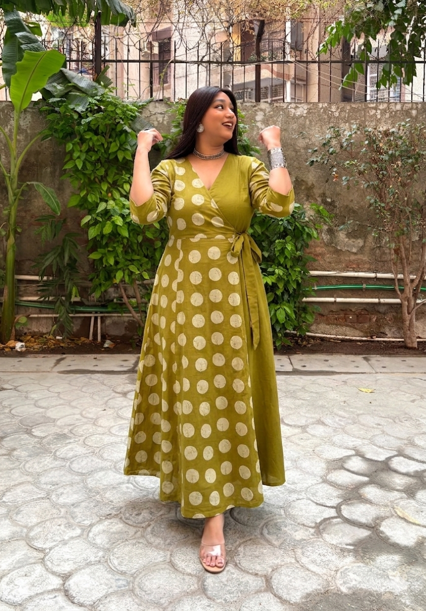 Dia Half & Half Wrap Dress