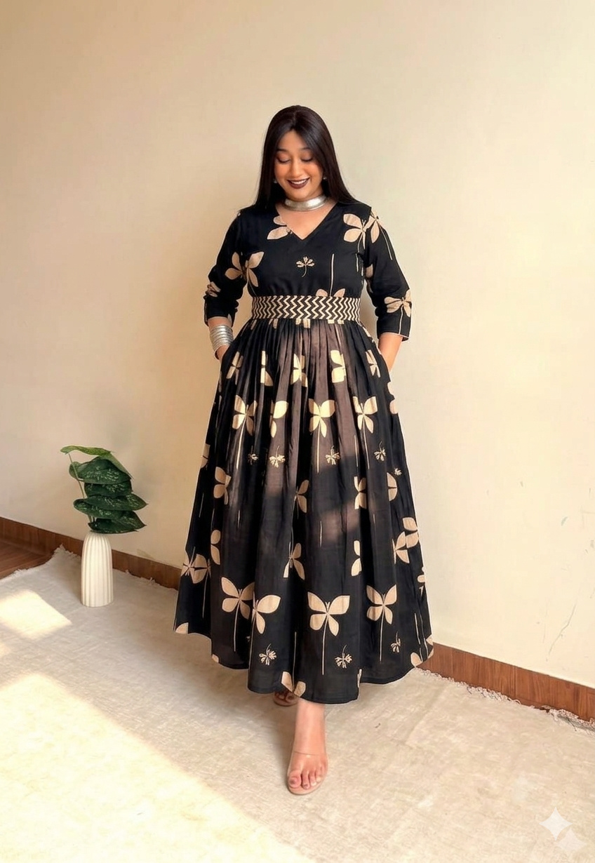 Shifa Fit & Flare Dress