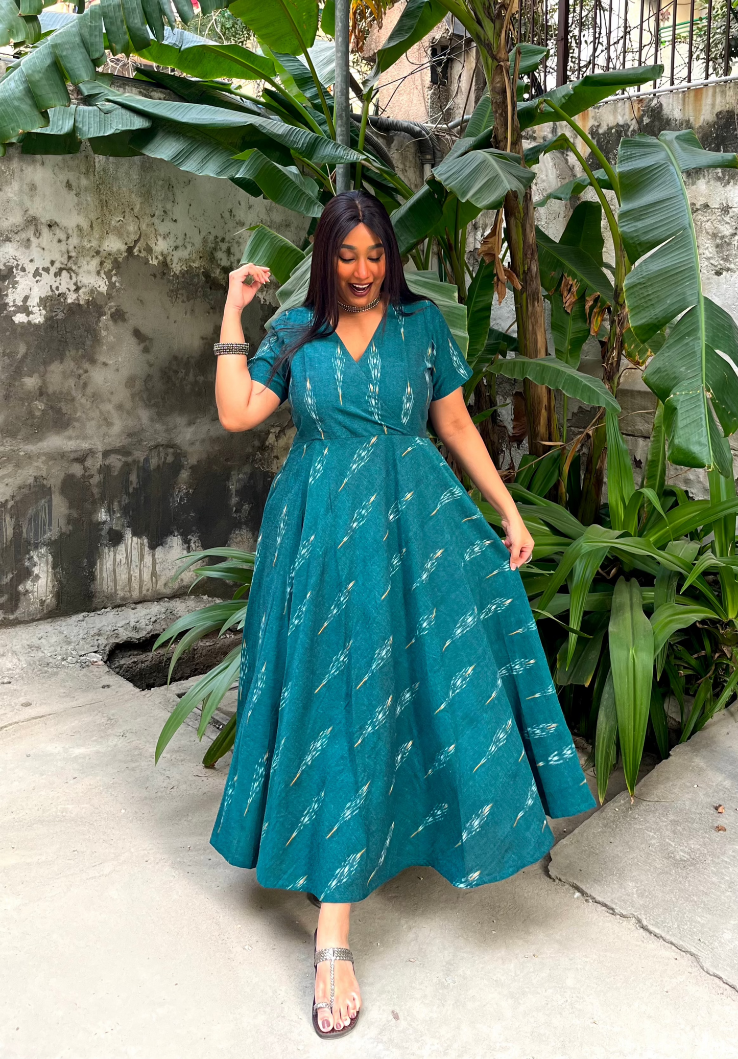 Nida Wrap-Style Anarkali