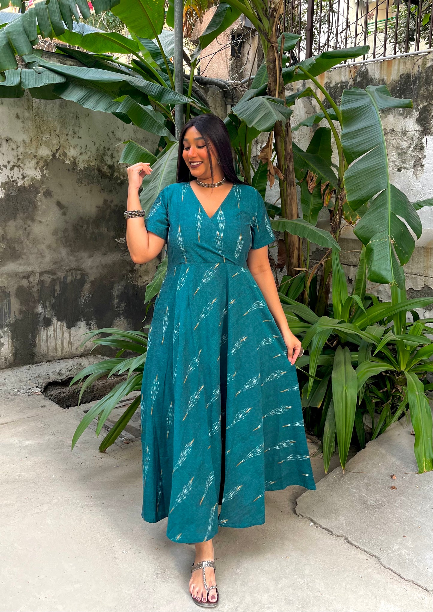 Nida Wrap-Style Anarkali