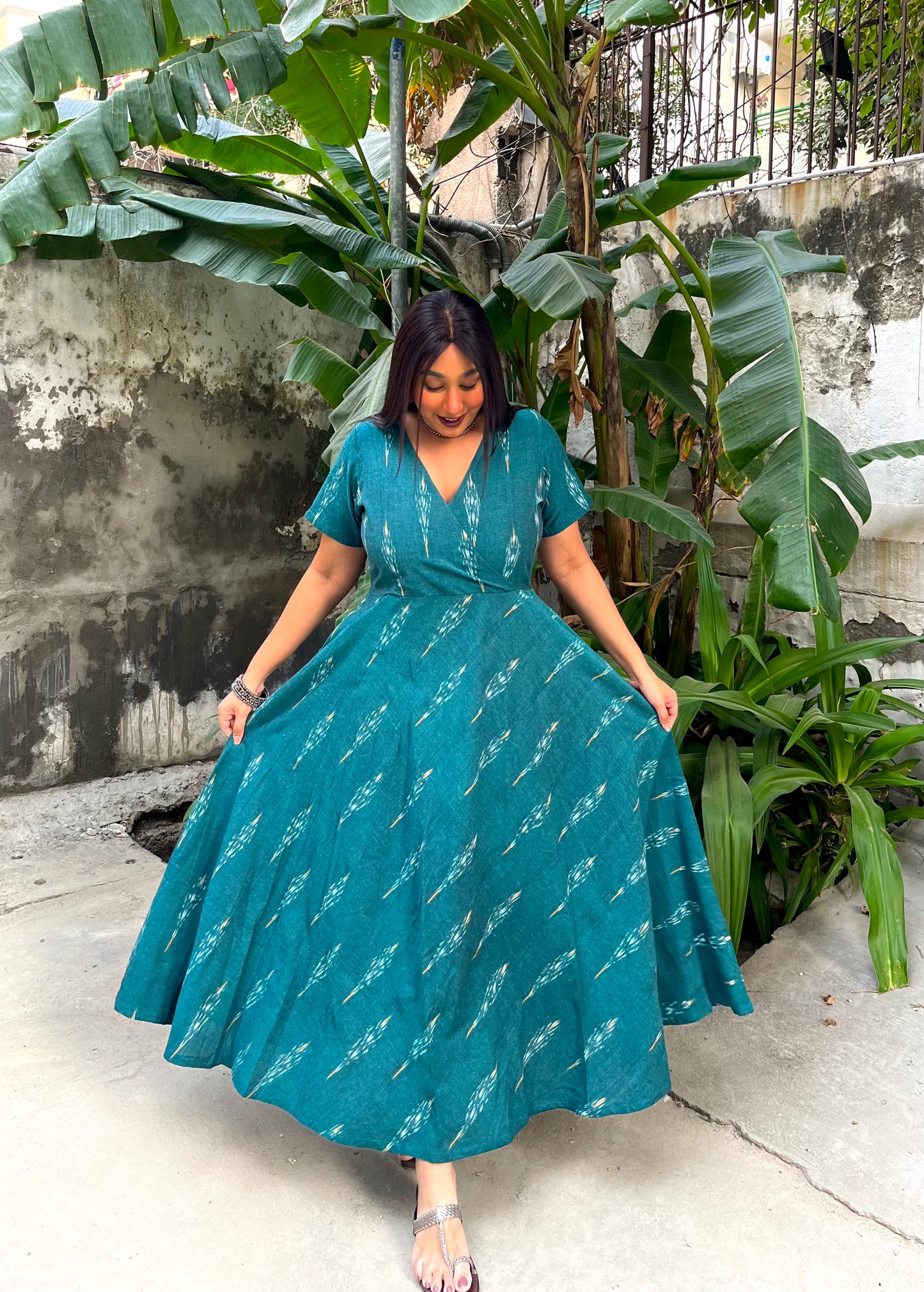 Nida Wrap-Style Anarkali