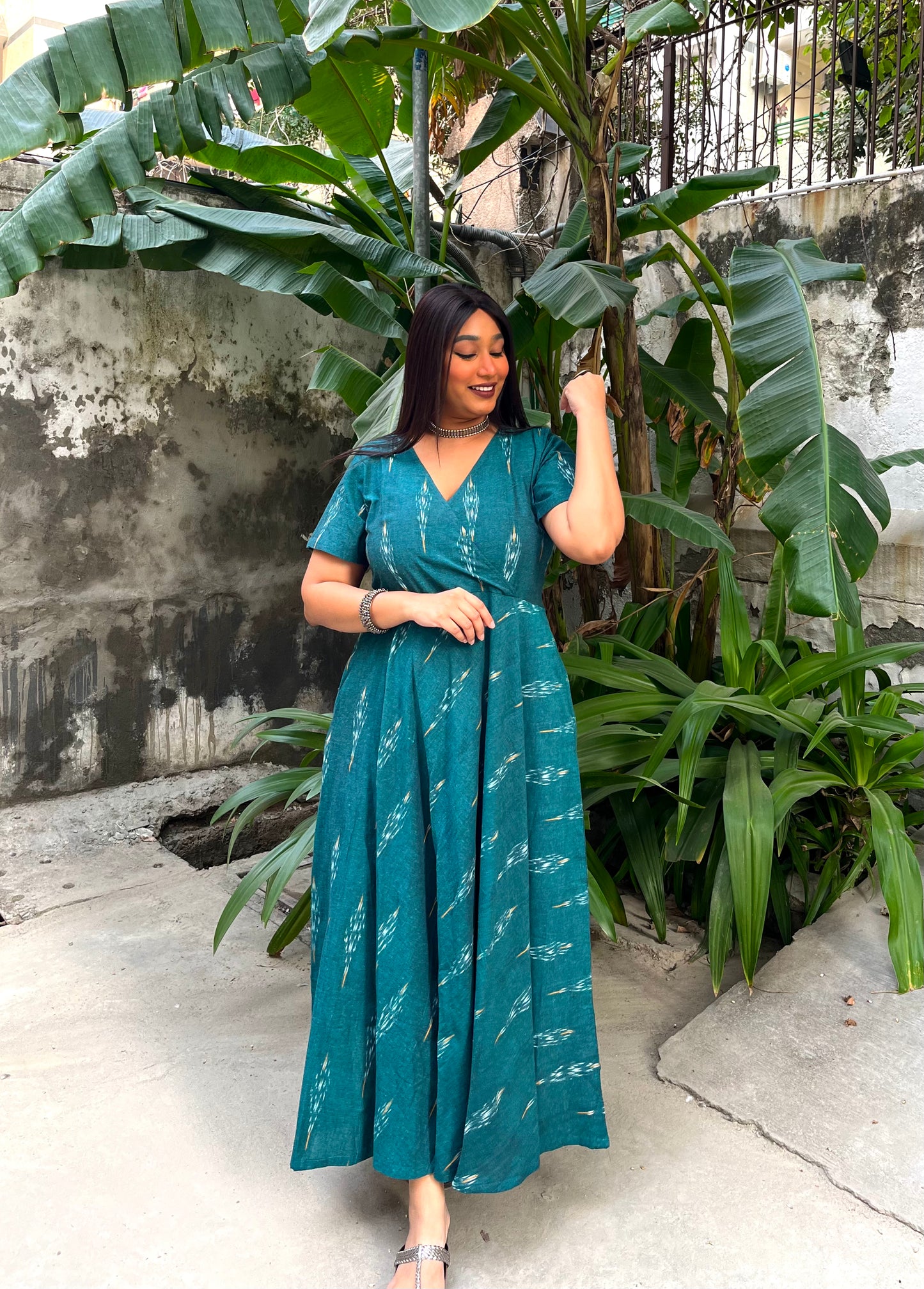 Nida Wrap-Style Anarkali