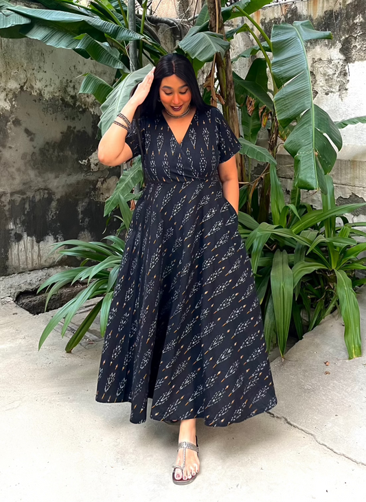 Anika Wrap-Style Anarkali (S)