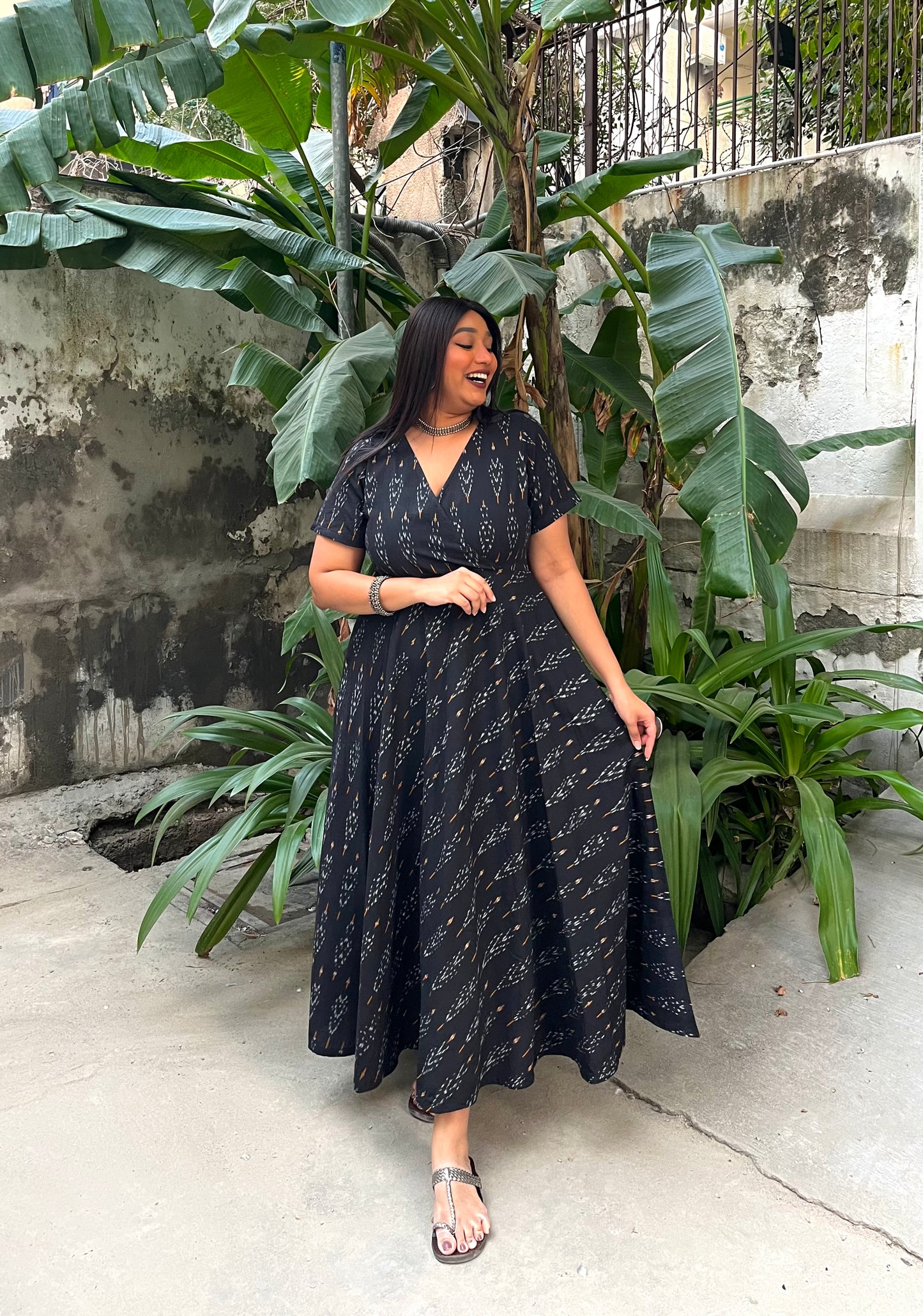 Anika Wrap-Style Anarkali (S)