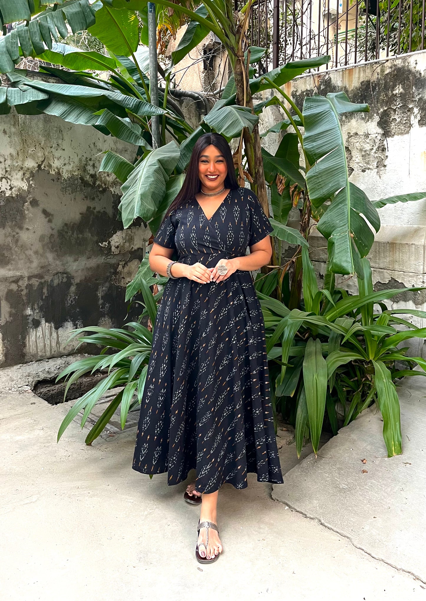 Anika Wrap-Style Anarkali (S)
