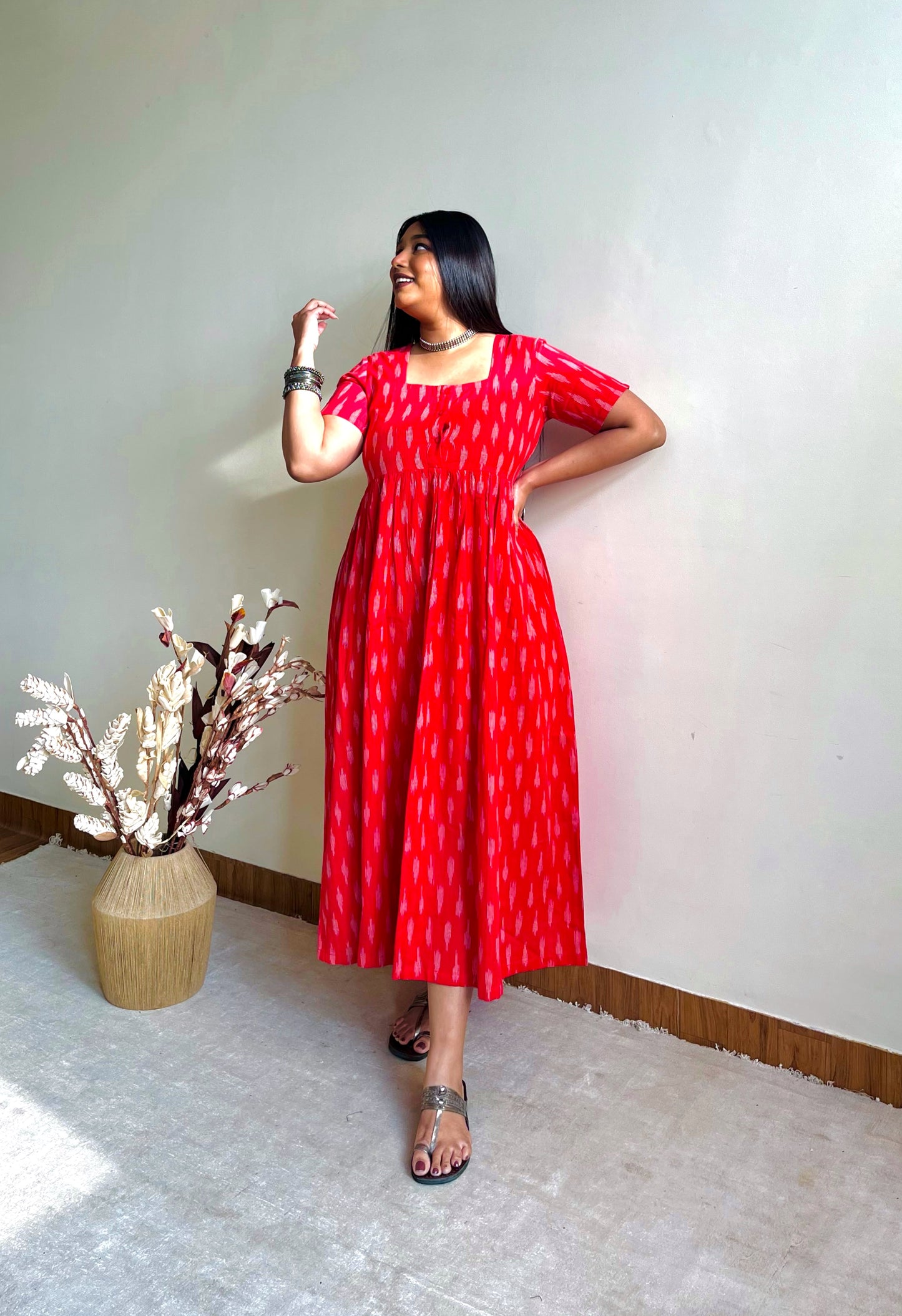 Suchandra Red Maxi Dress (S)