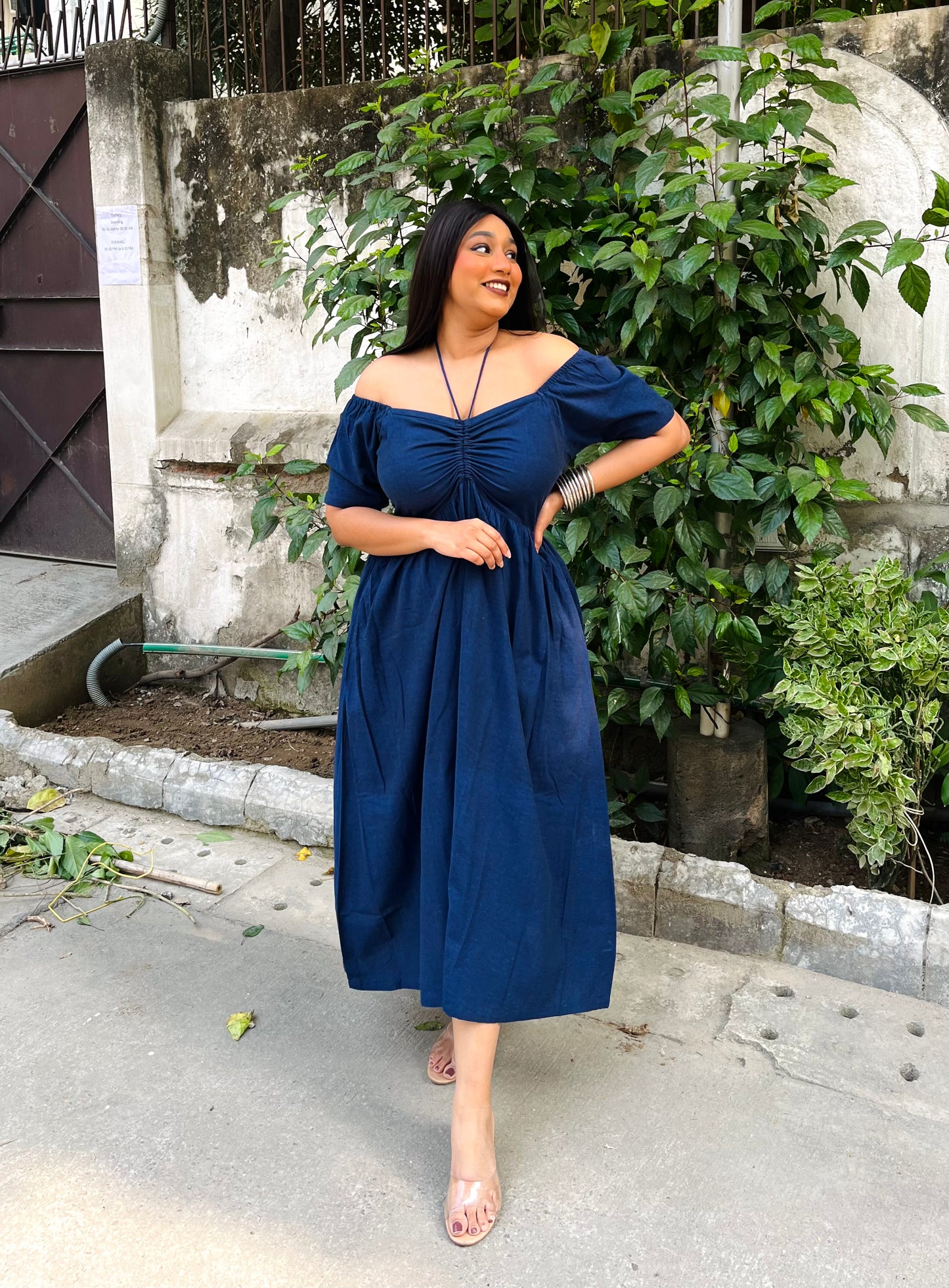 Navy Blue Anabelle Dress