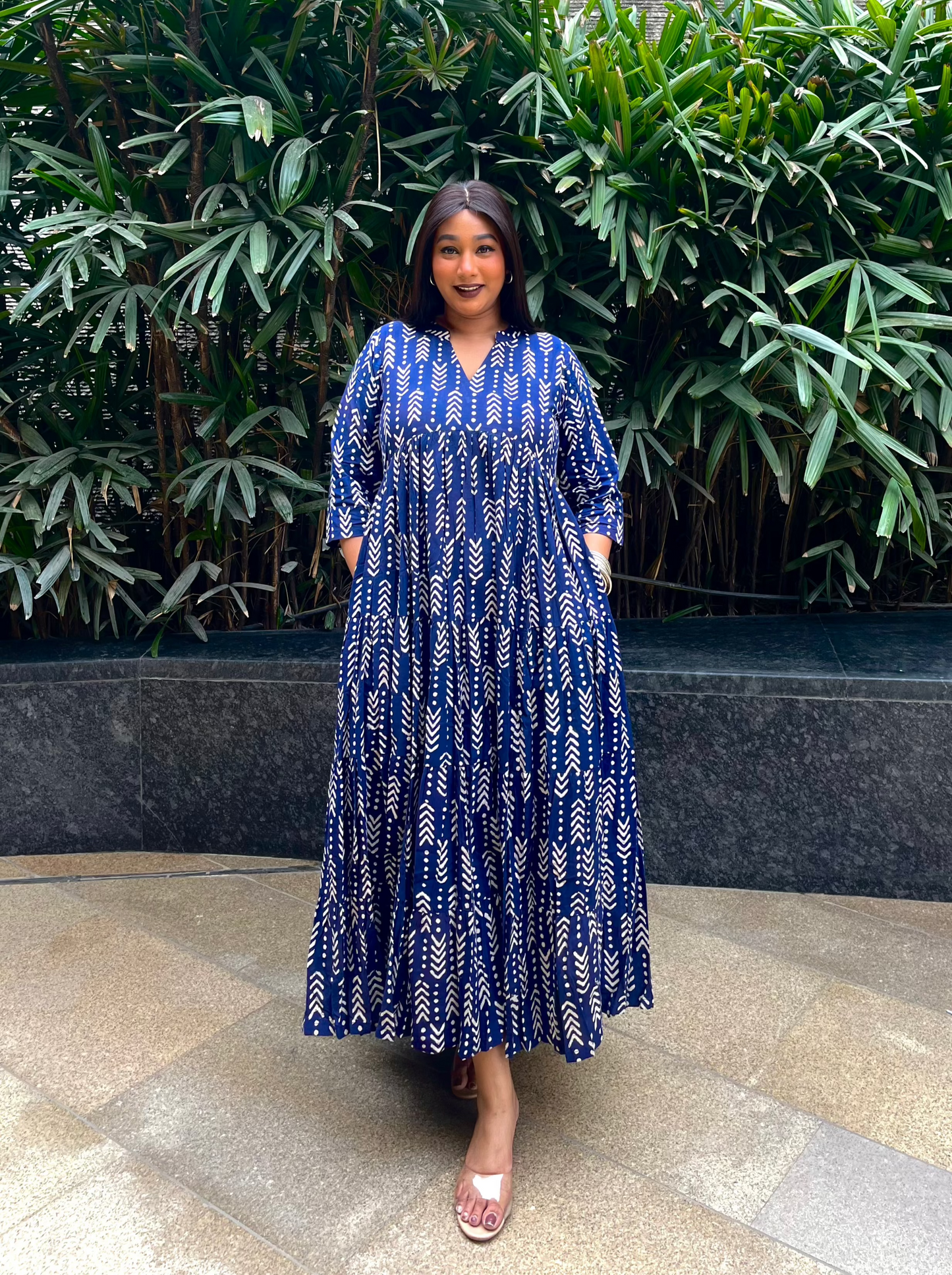 Blue Orchid Tier Dress