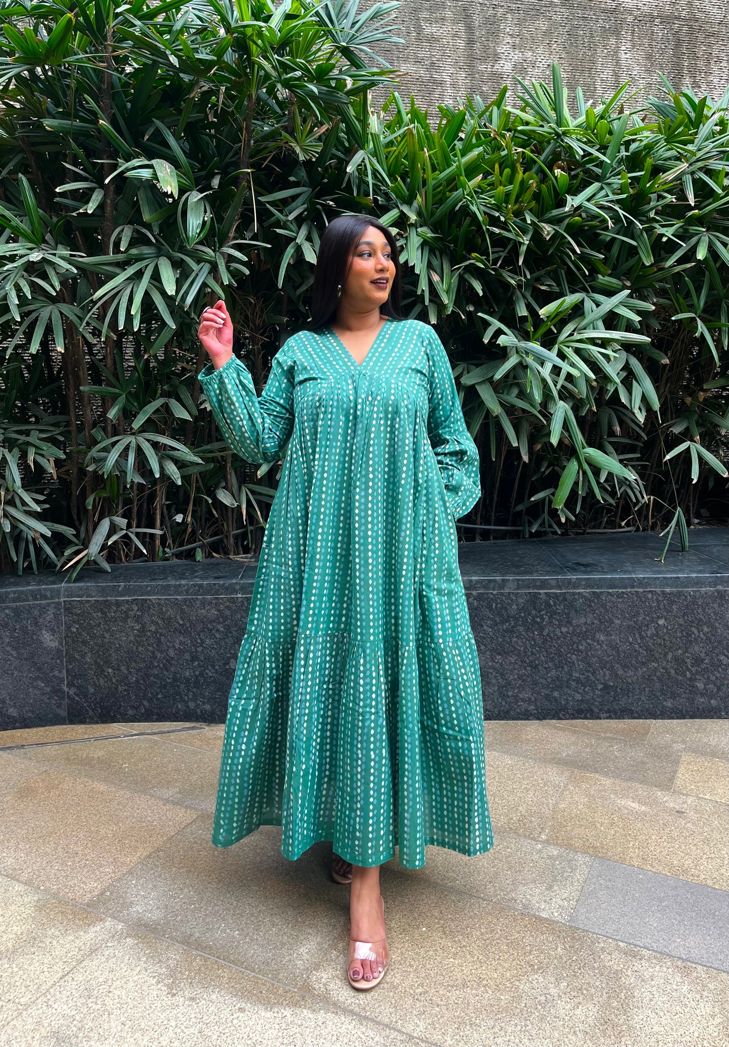 Zenia Mint Tier Dress (S)