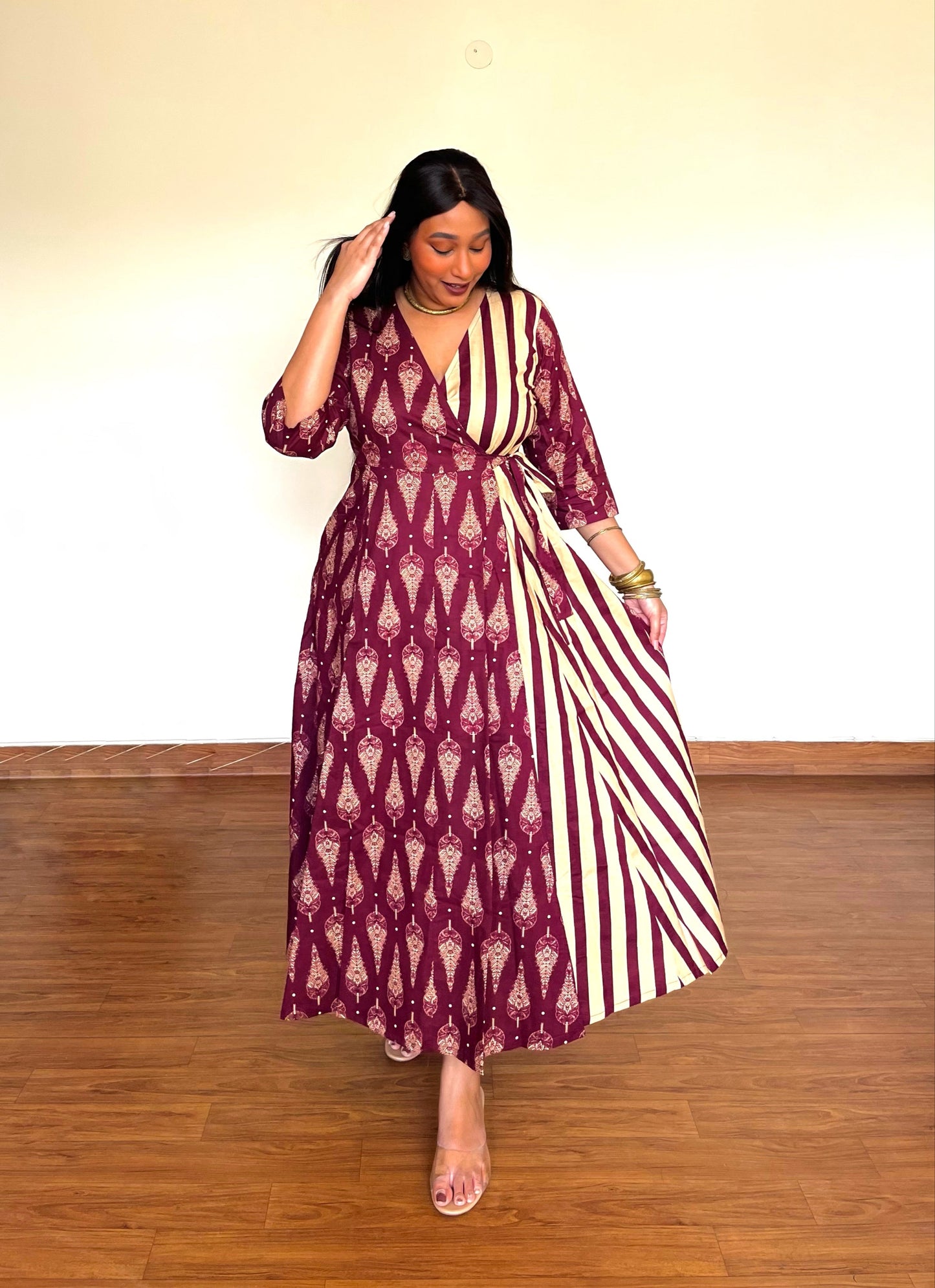 Madder Half & Half Wrap Dress