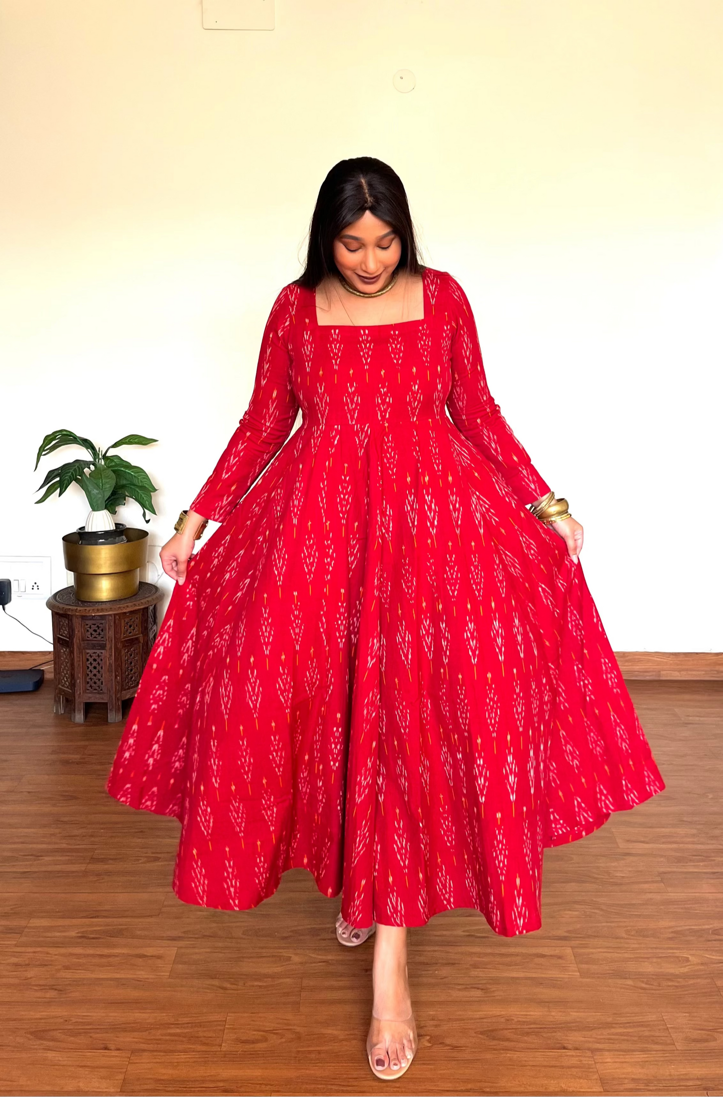 Zoya Red Anarkali