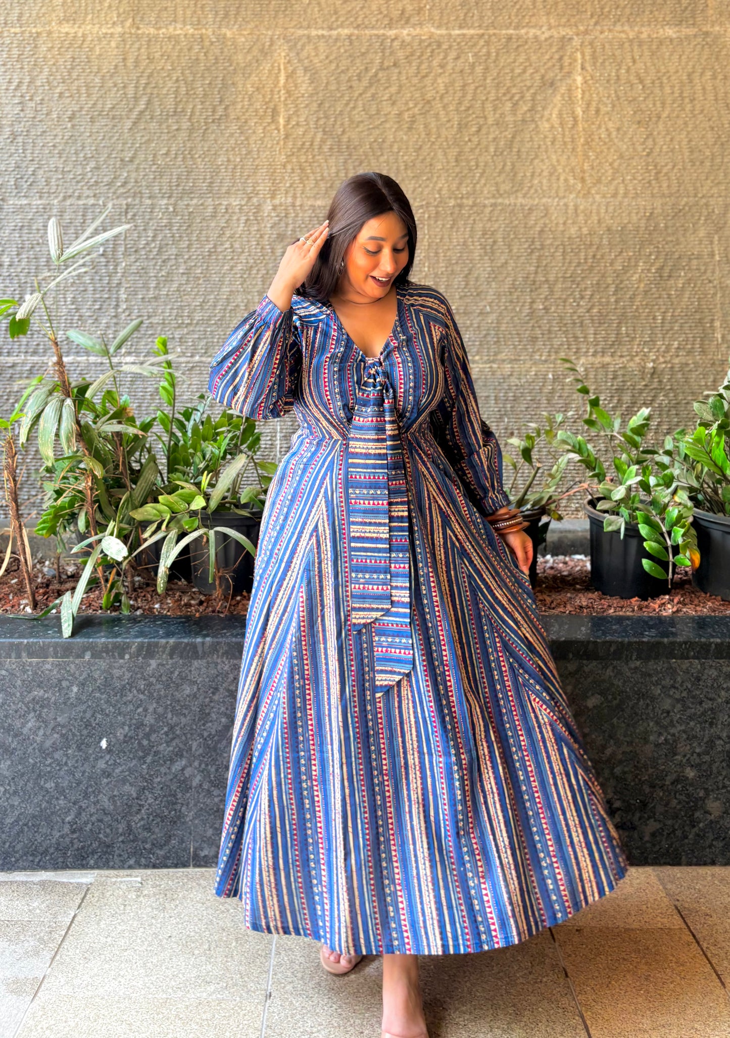 Ophelia Blue Knot Dress