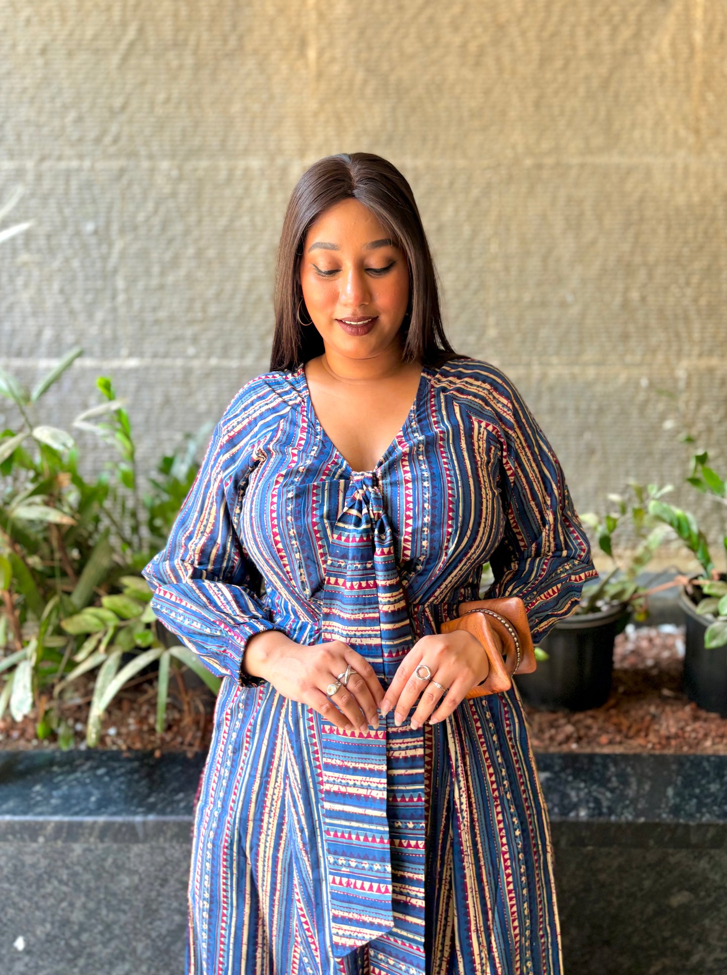 Ophelia Blue Knot Dress