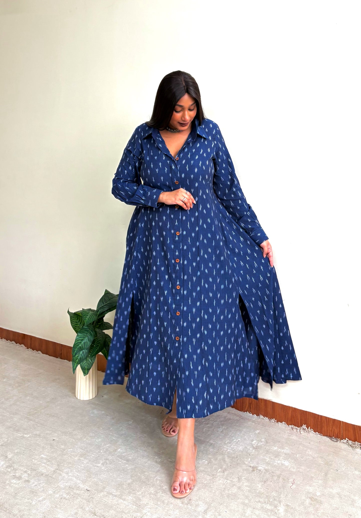Midnight Blue Extra Flare Shirt