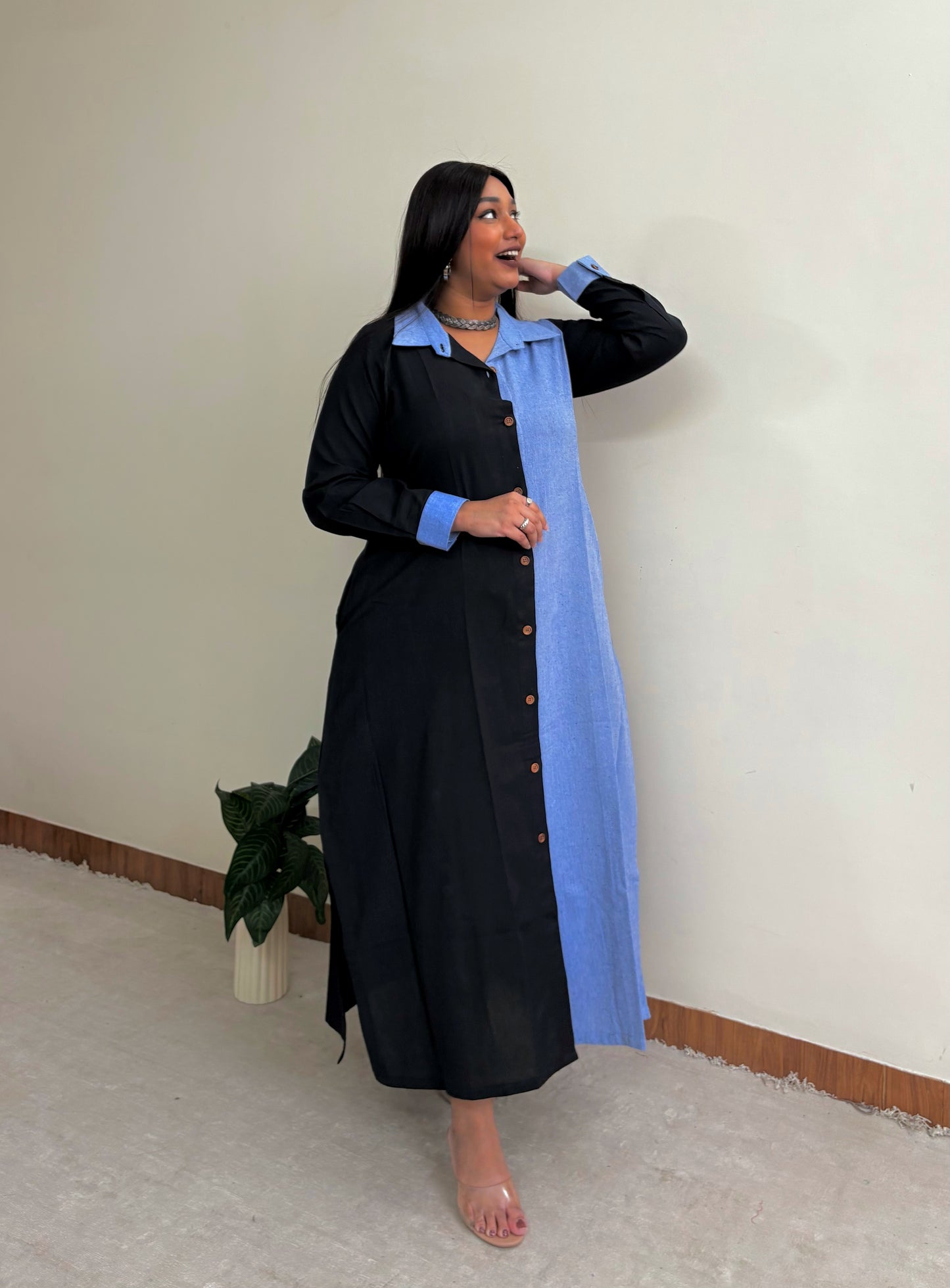 Blue Ebony Straight Shirt