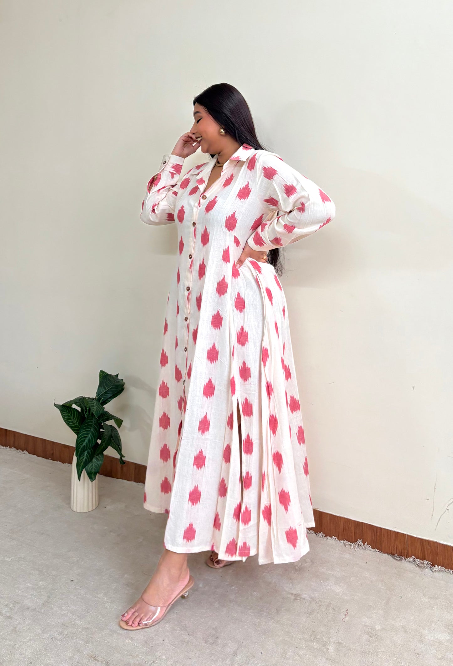 Peach Extra Flare Shirt
