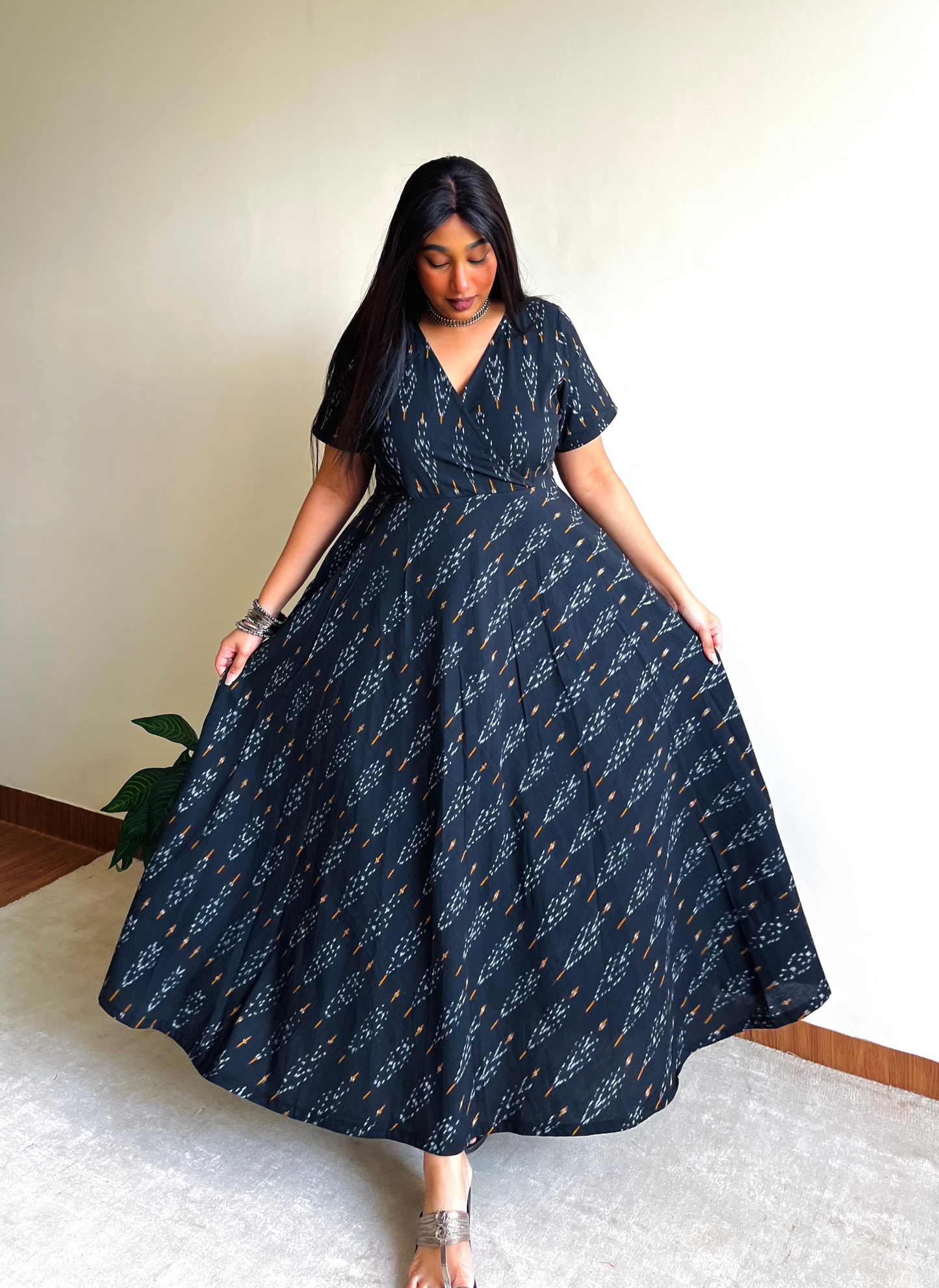 Anika Wrap-Style Anarkali (S)