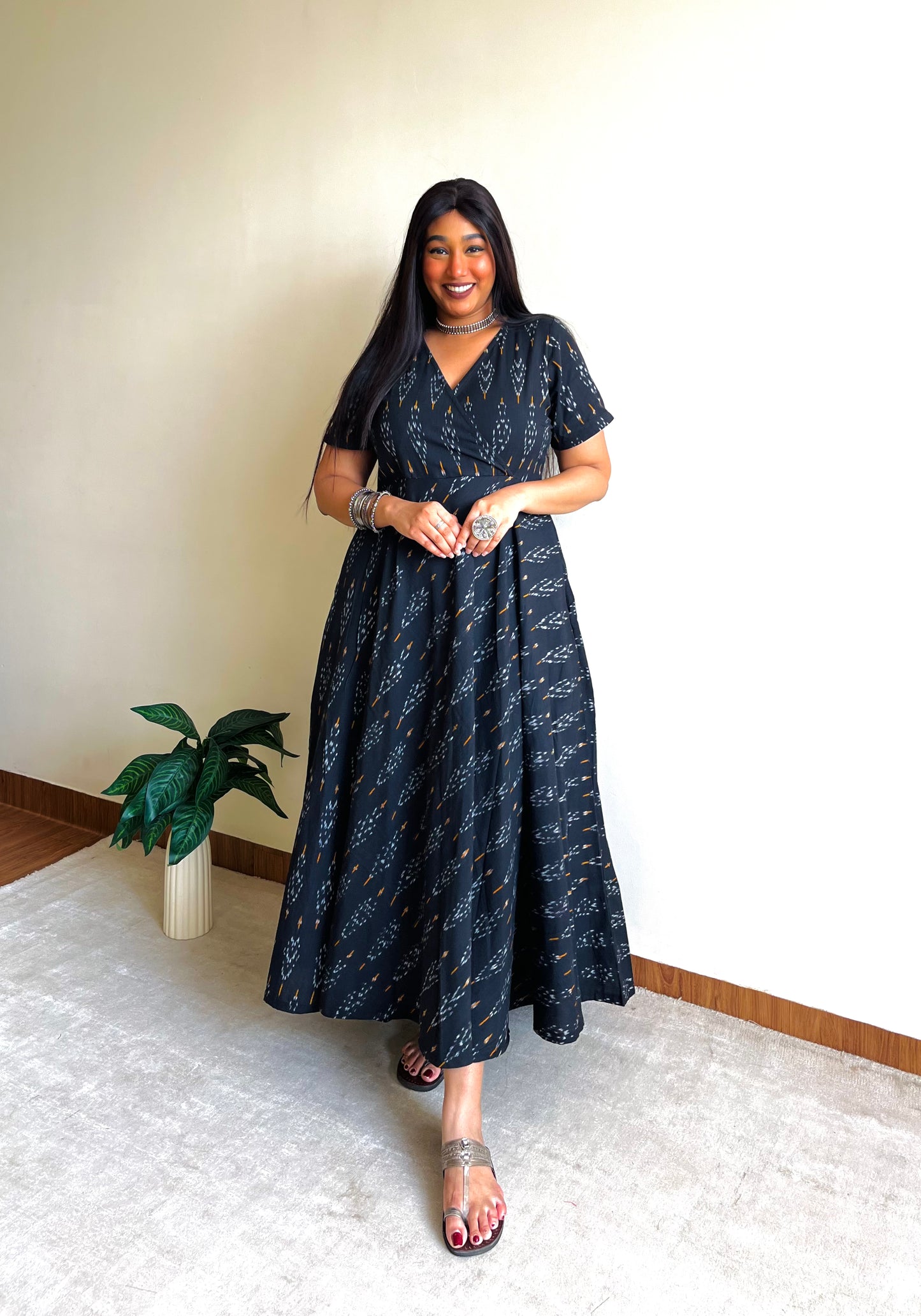 Anika Wrap-Style Anarkali (S)