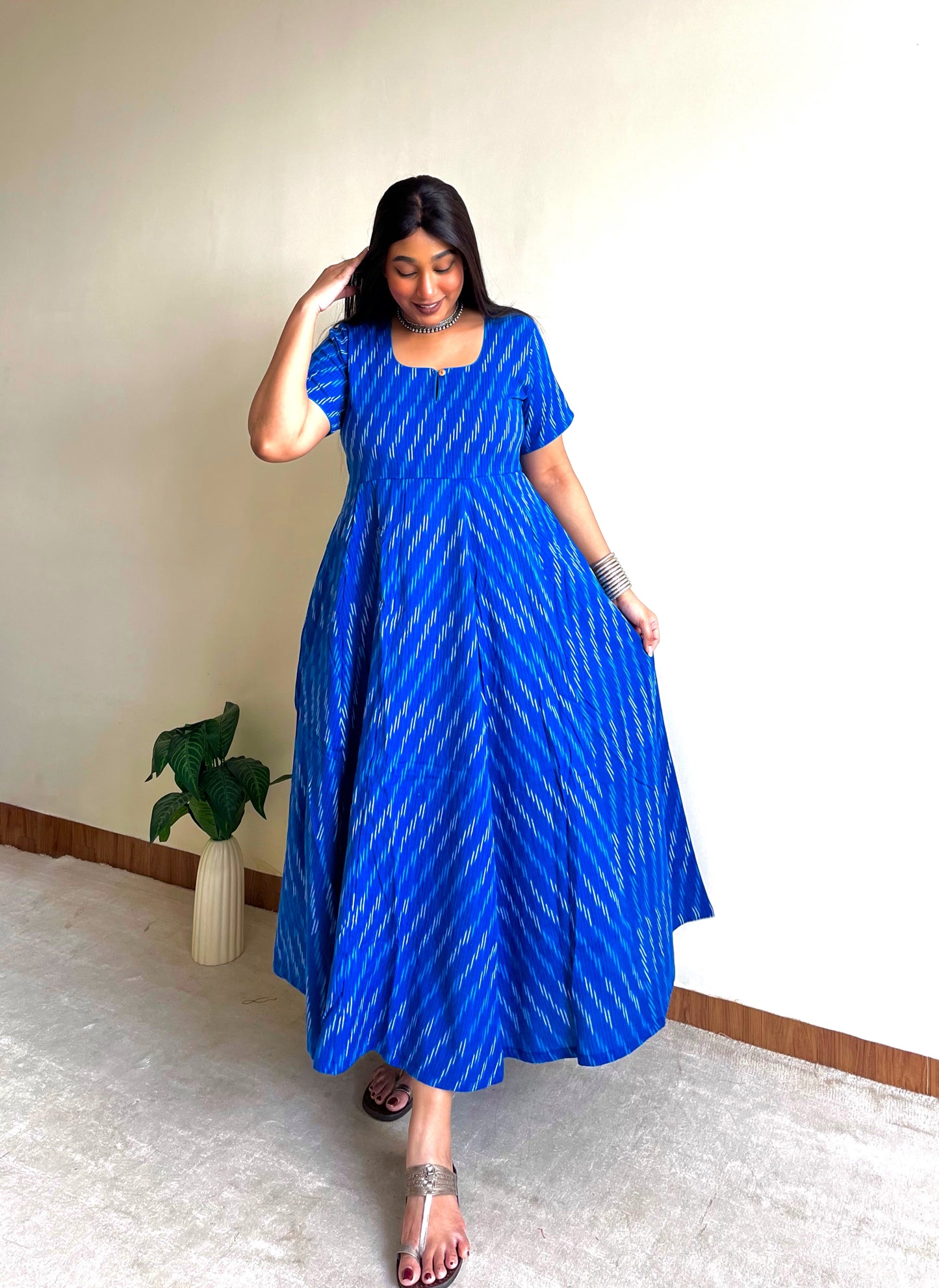 Cobalt Blue Flare Dress