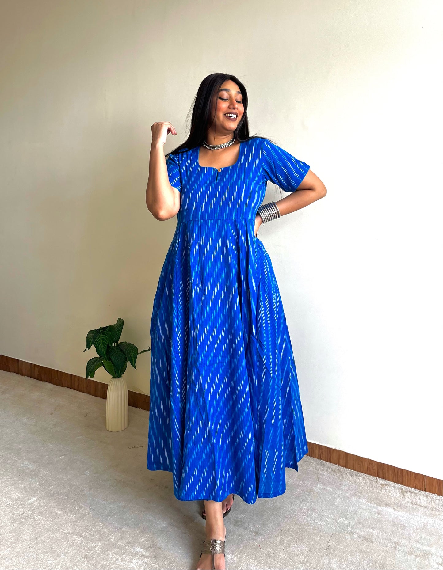 Cobalt Blue Flare Dress