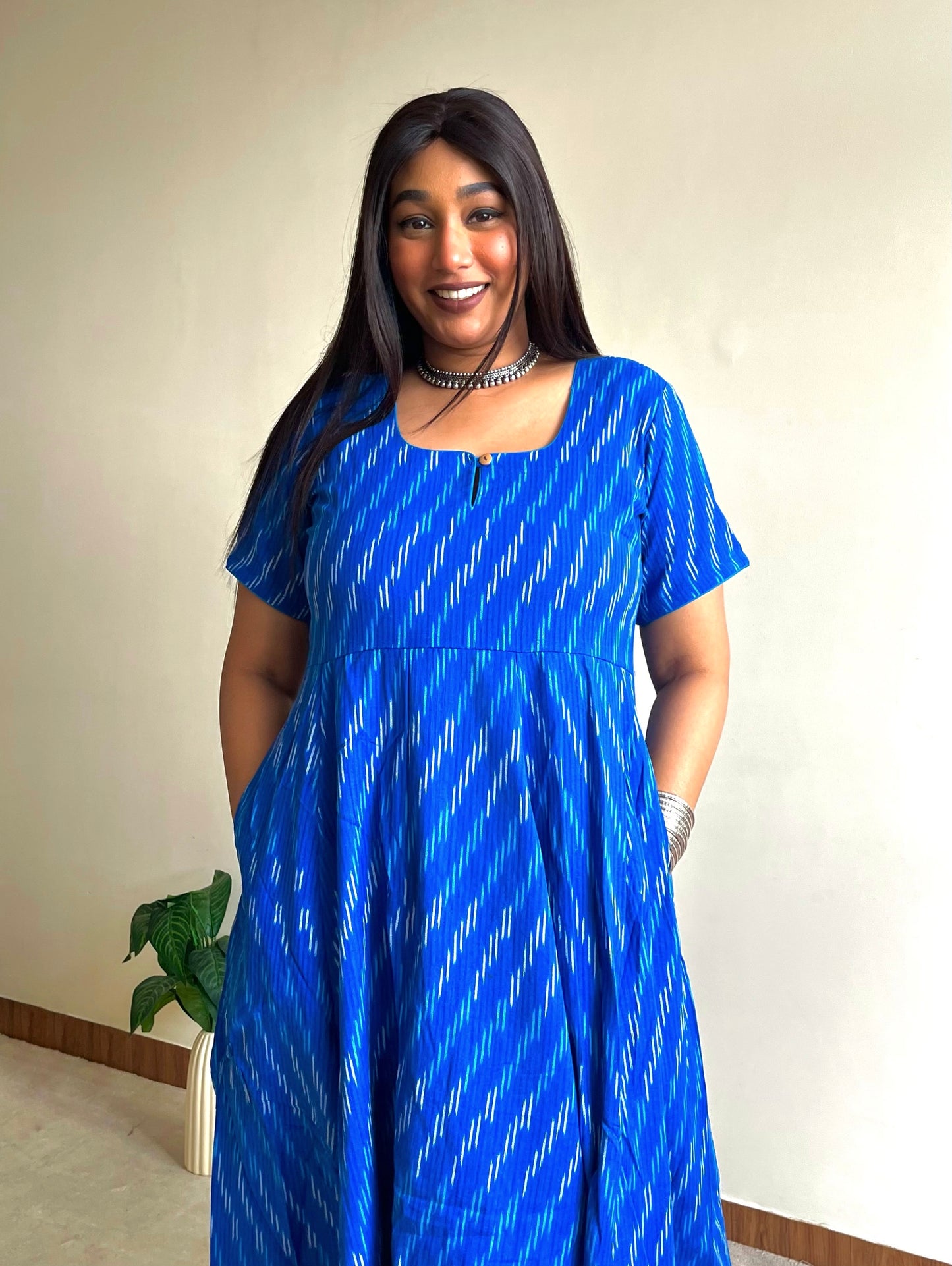 Cobalt Blue Flare Dress