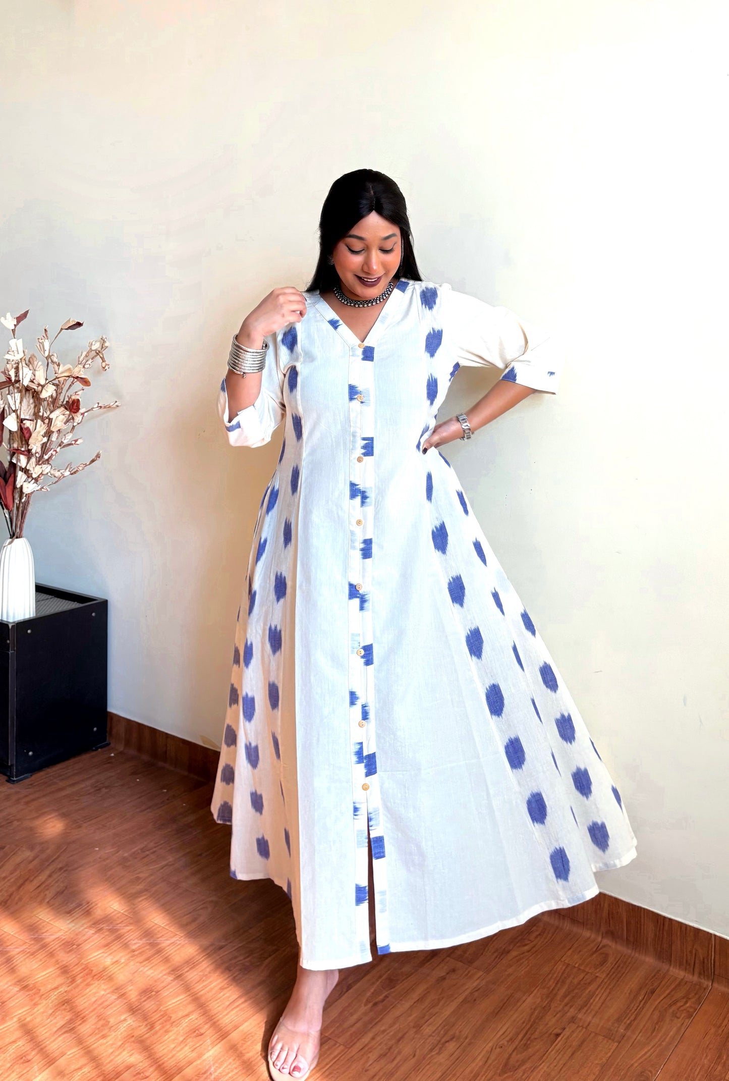 Maaya A-line Patchwork Dress