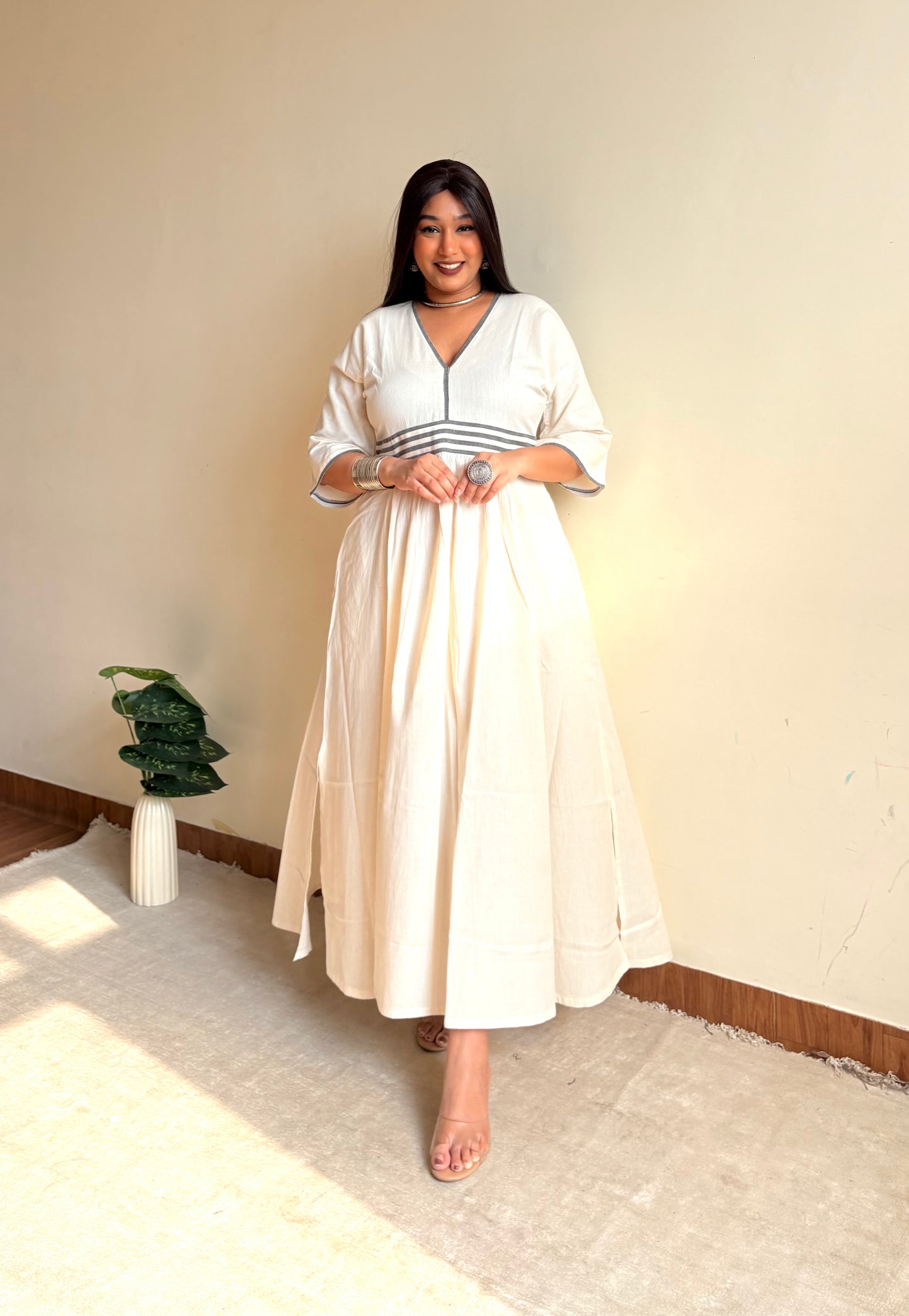Fia Ikat Fit & Flare Dress