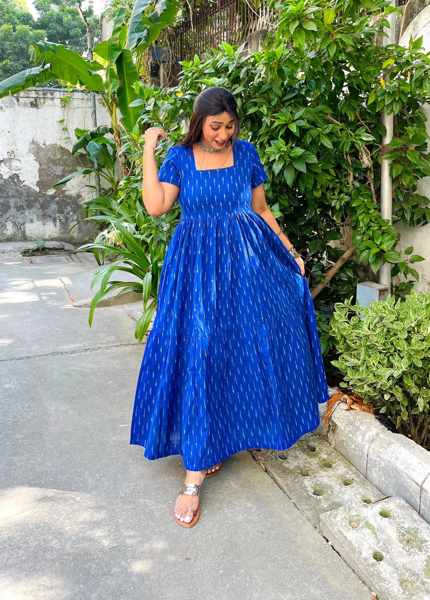 Ink Blue Tier Dress