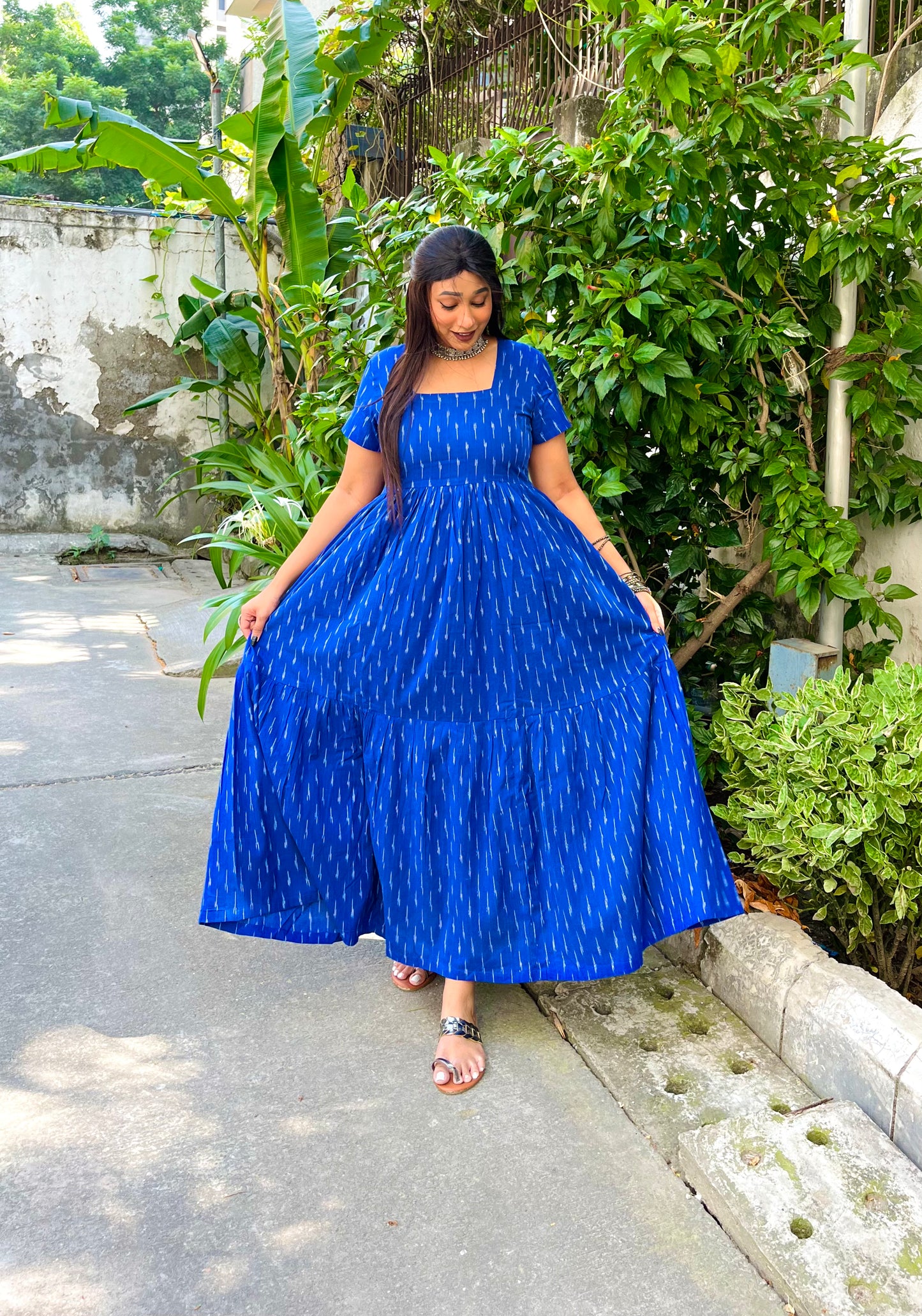 Ink Blue Tier Dress