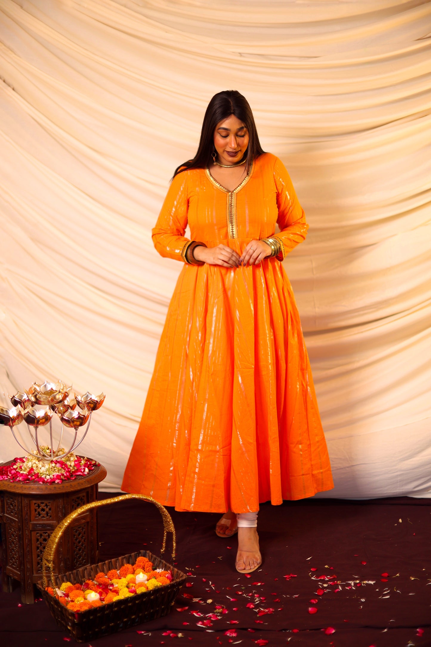 Rysa Saffron Anarkali
