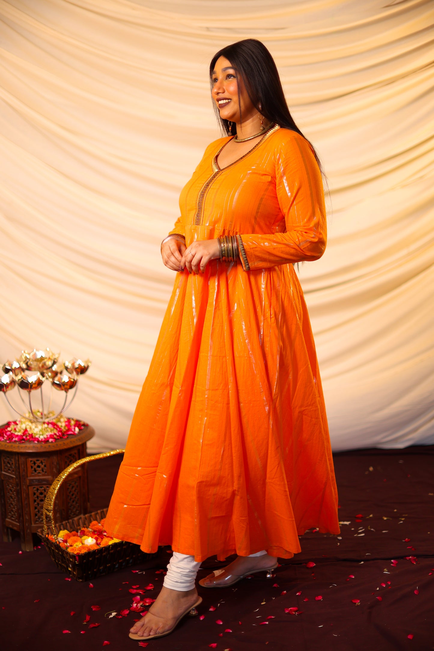 Rysa Saffron Anarkali