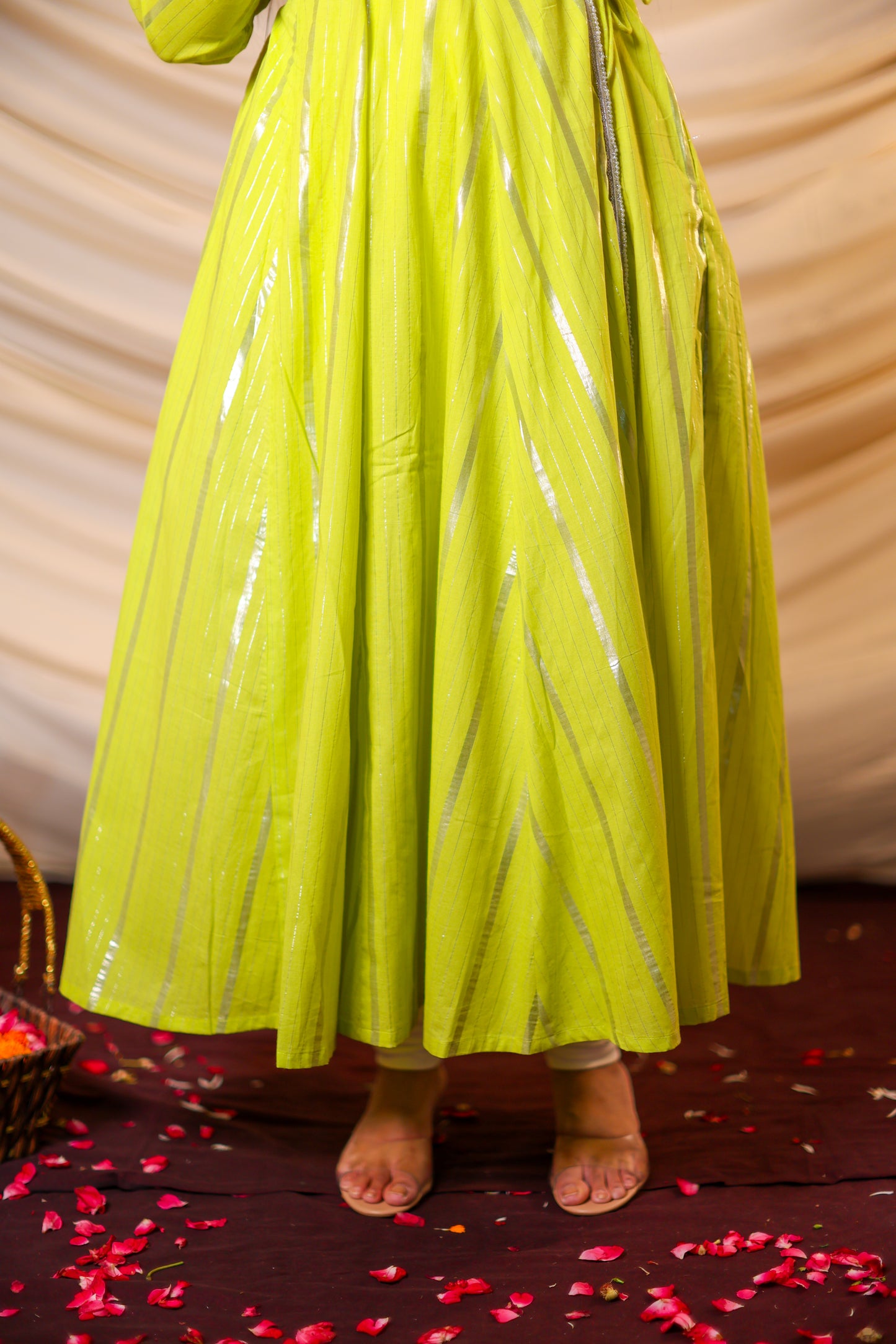 Sifra Lime Wrap Dress