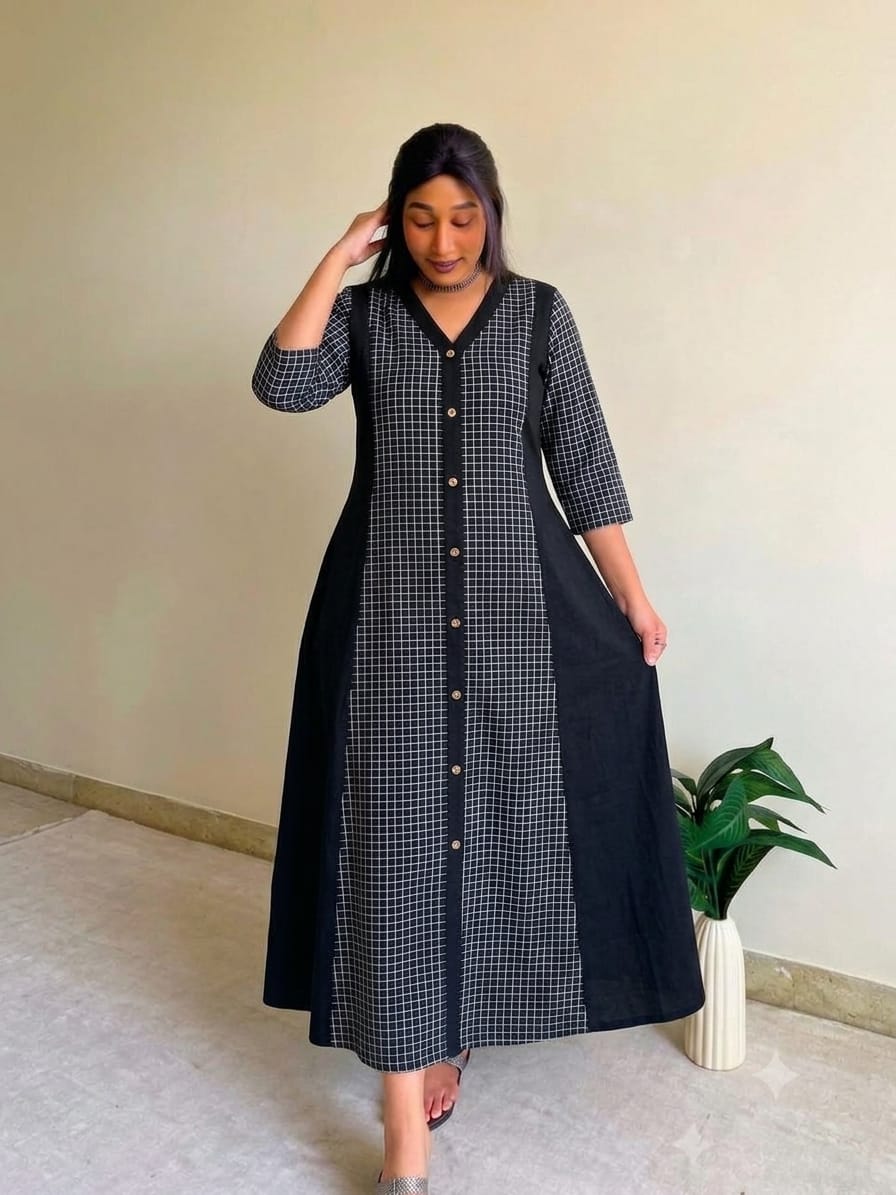 Laila A-line Patchwork Dress