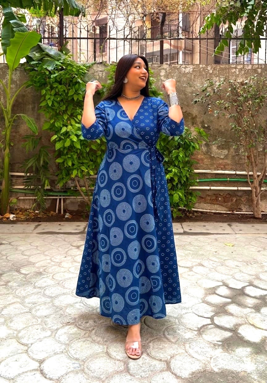 Renee Half & Half Wrap Dress