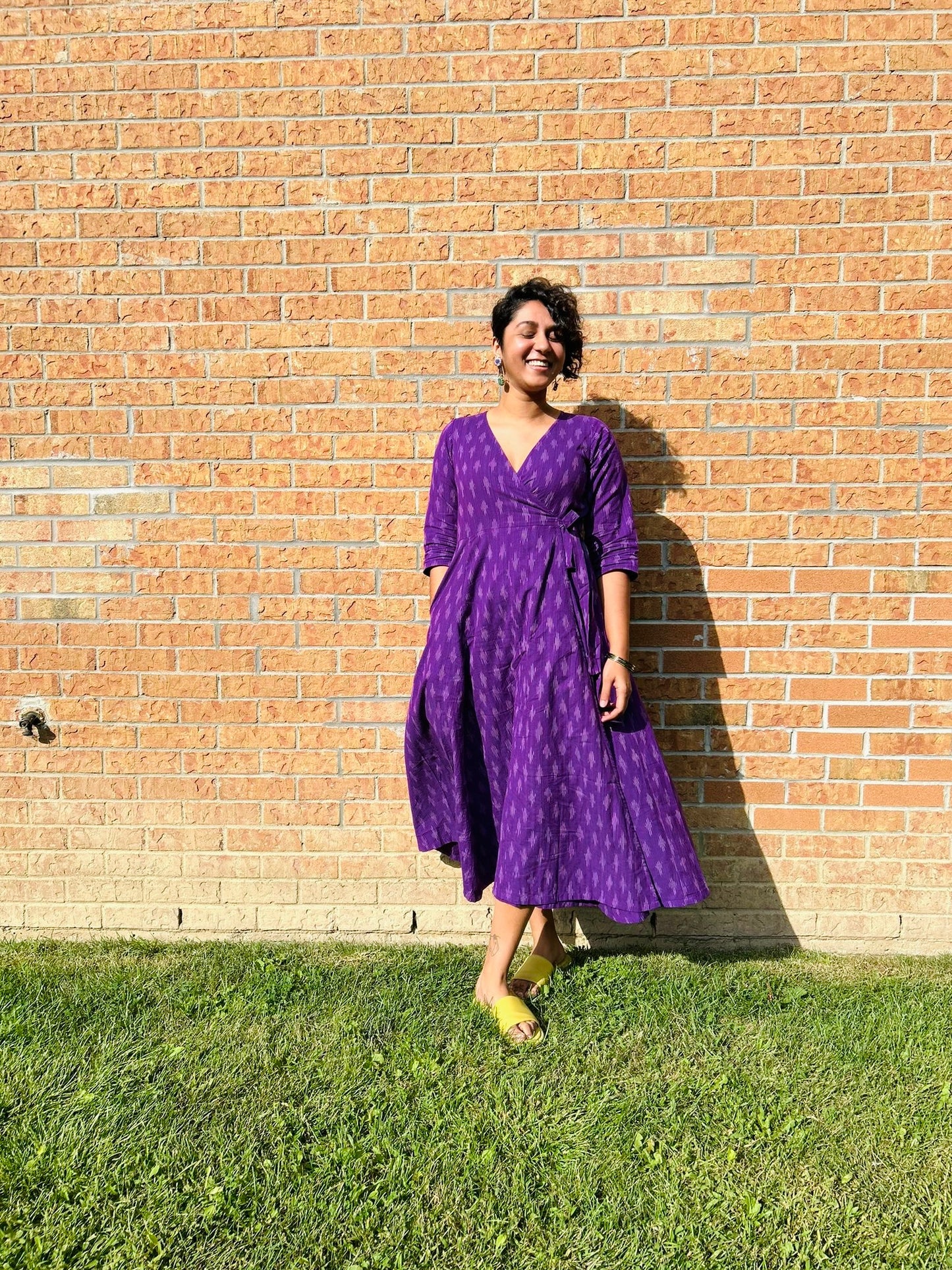 Ayesha Purple Wrap Dress