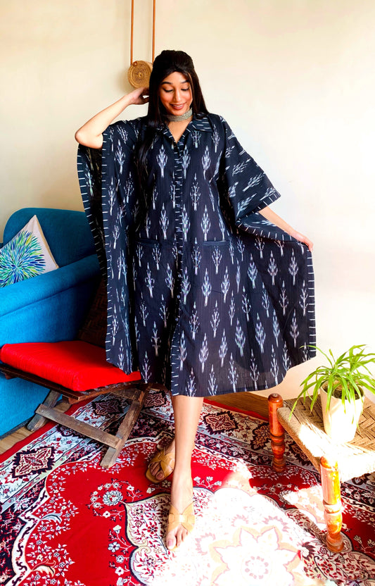 Aria Ikkat Shirt Kaftan