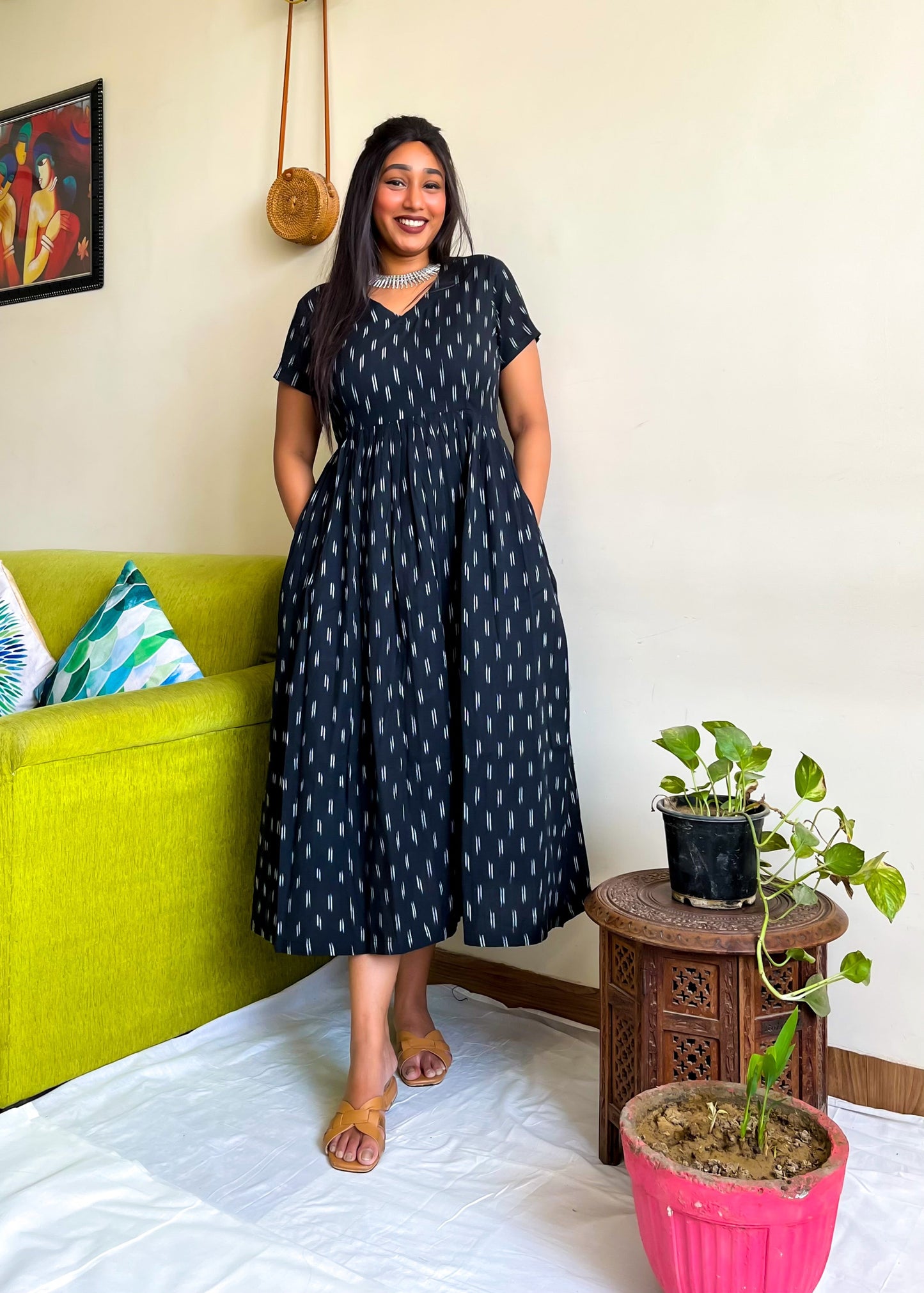Afsana Black Maxi Dress
