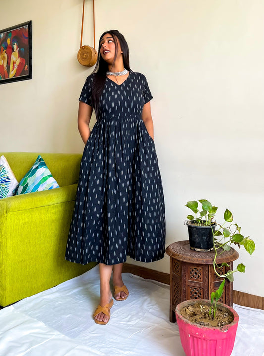 Afsana Black Maxi Dress
