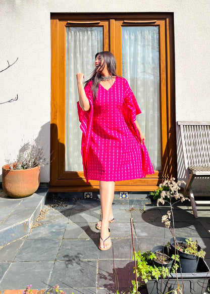 Gulabi Kantha Kaftan (S)