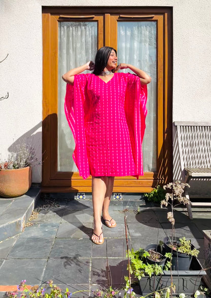Gulabi Kantha Kaftan (S)
