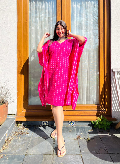 Gulabi Kantha Kaftan (S)