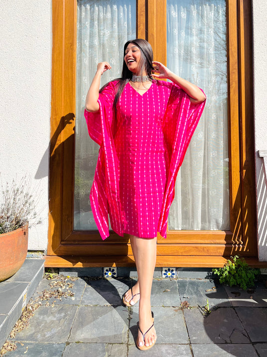 Gulabi Kantha Kaftan (S)