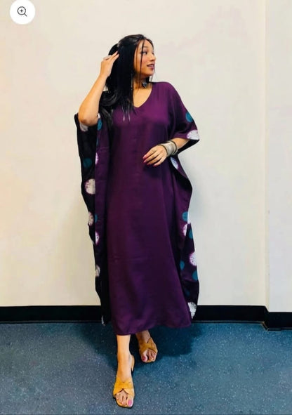 Berry Rayon Kaftan