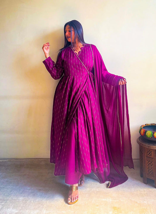 Mehr Zari Wrap Dress Set