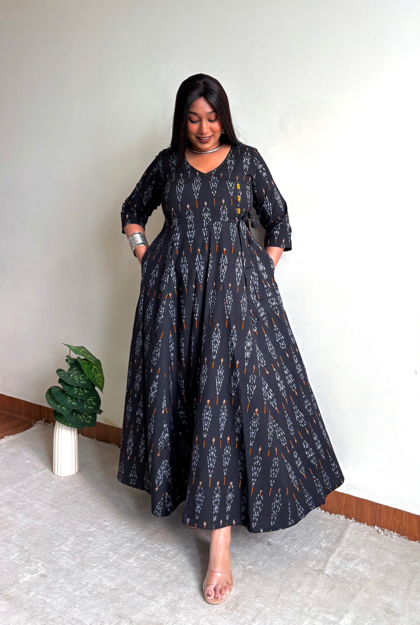 Midnight Black Angrakha