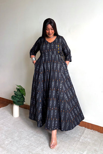 Midnight Black Angrakha