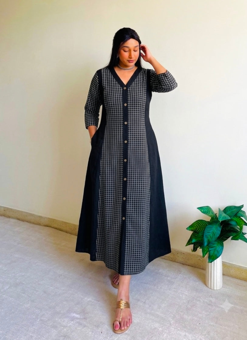 Laila A-line Patchwork Dress