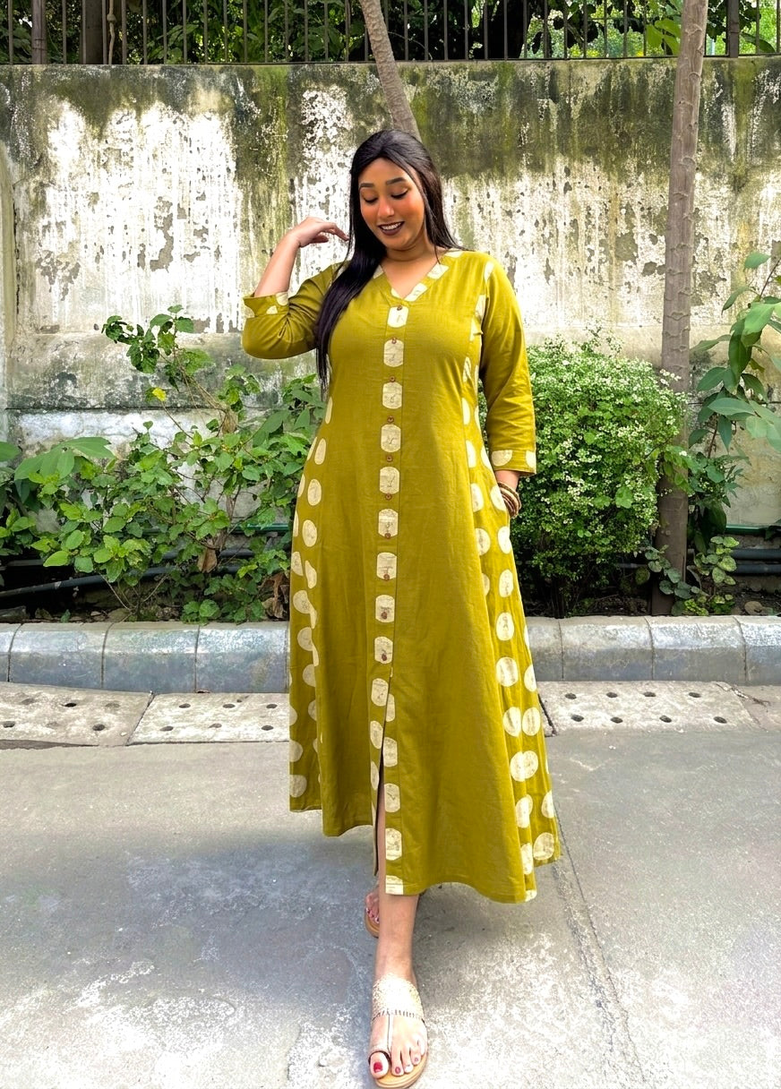 Aisha A-line Patchwork Dress