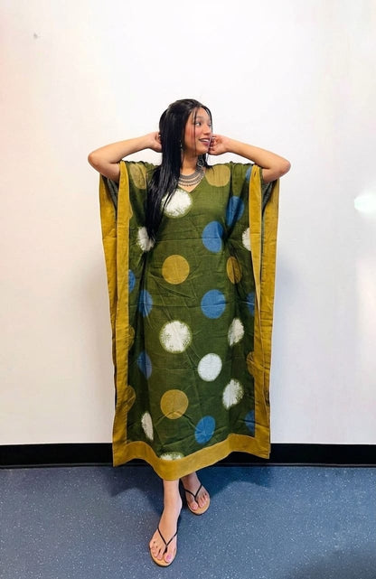 Olive Polka Kaftan